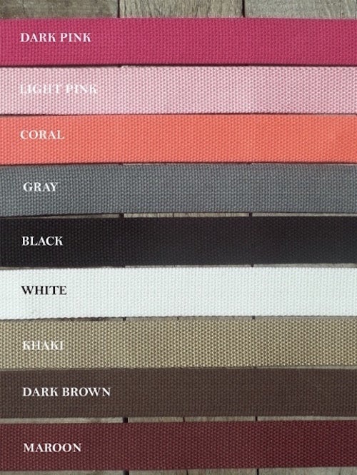 Orange Plaid Leather Belt