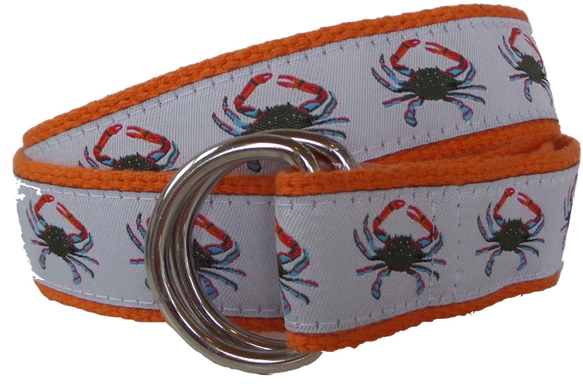 Blue Crab D-Ring Belt