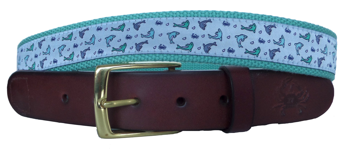 Dolphin School Leather Belt