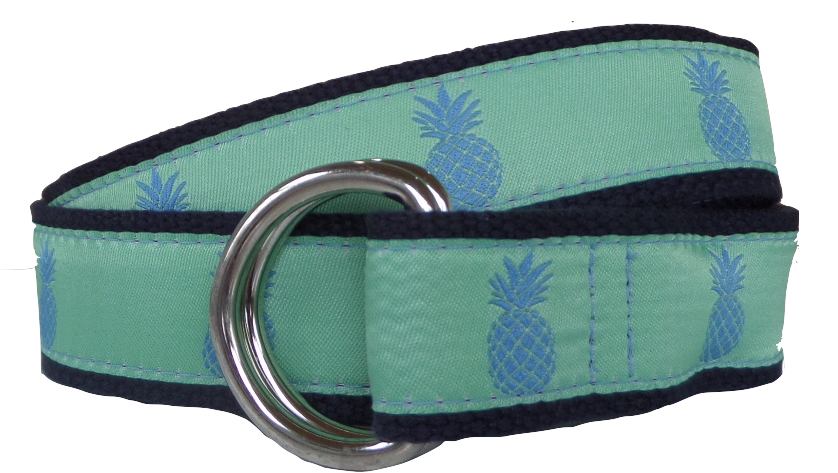 Blue Pineapple D-Ring Belt