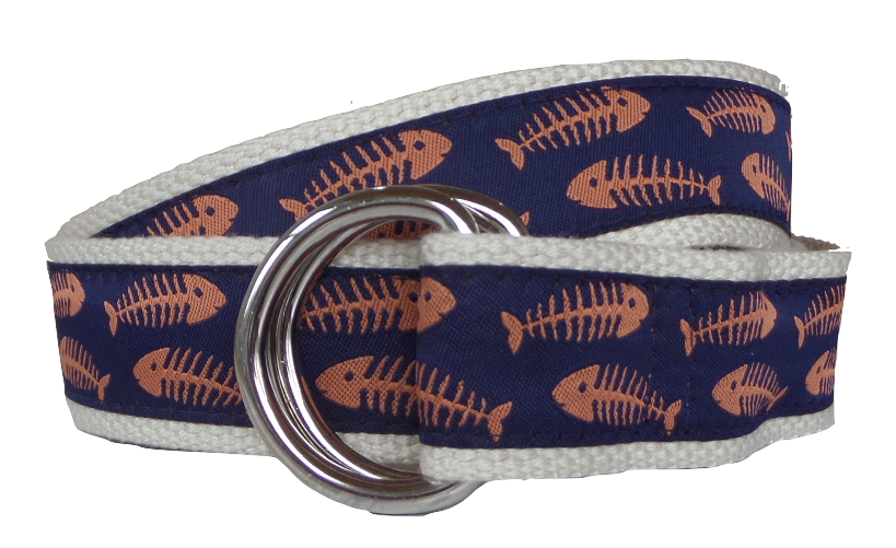 Coral Bonefish D-Ring Belt