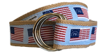 History of the American Flag D-Ring Belt