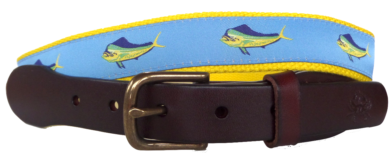 Mahi Mahi Leather Belt