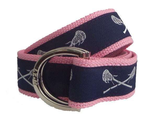 Navy Lacrosse D-Ring Belt