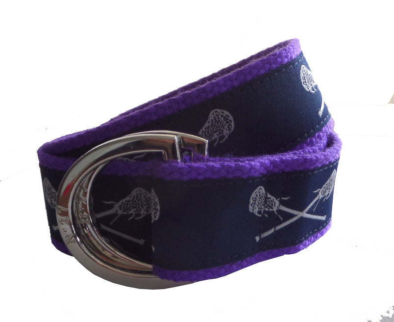 Navy Lacrosse D-Ring Belt