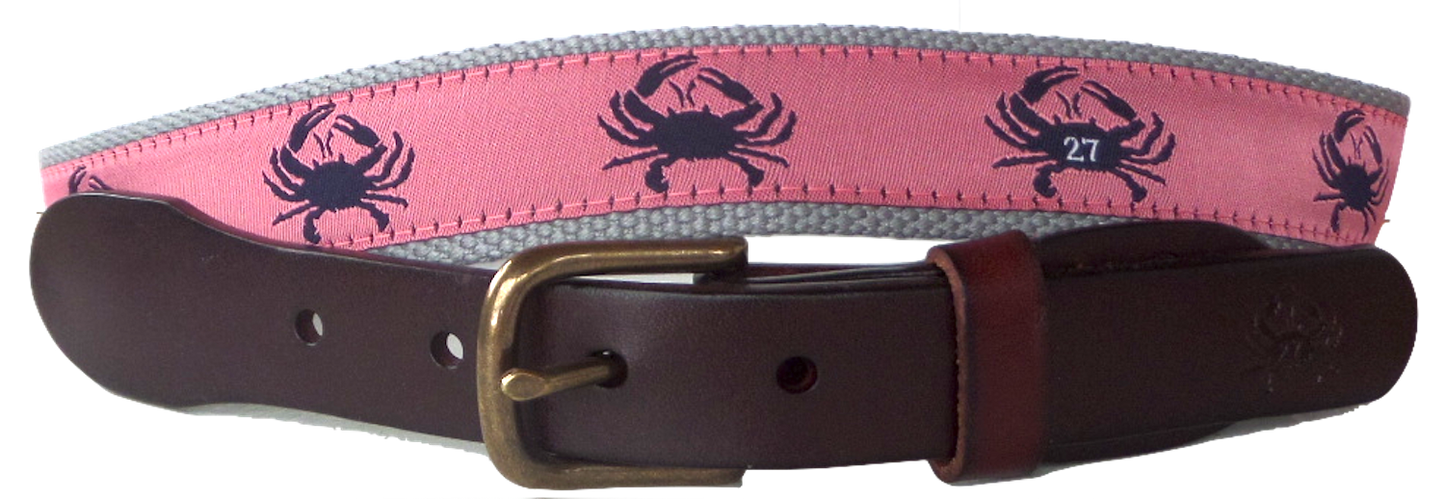 No27 Signature Crab Leather Belt