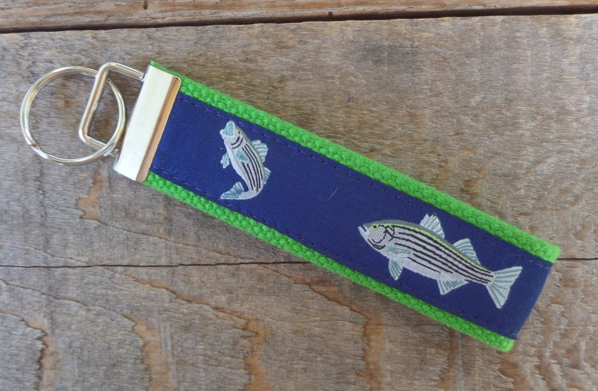 Striped Bass Key Chain