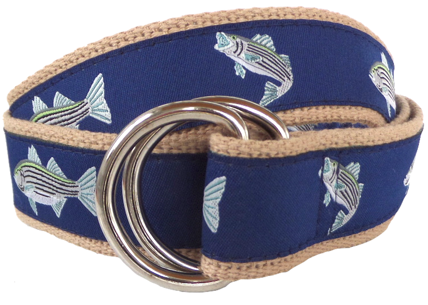 Striped Bass D-Ring Belt