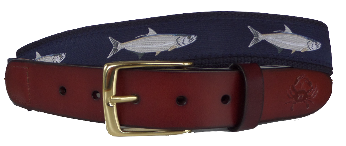Tarpon Fish Leather Belt