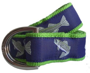 Striped Bass D-Ring Belt