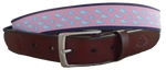 Whales and Starfish Leather Belt