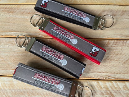 Somers Lacrosse Ribbon Key Chains