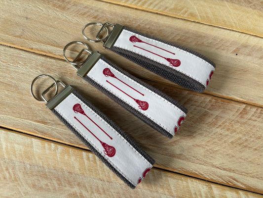 Somers Lacrosse Ribbon Key Chains