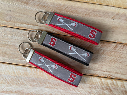 Somers Lacrosse Ribbon Key Chains