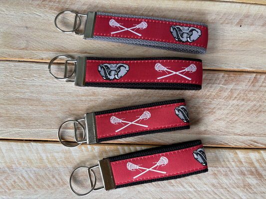 Somers Lacrosse Ribbon Key Chains