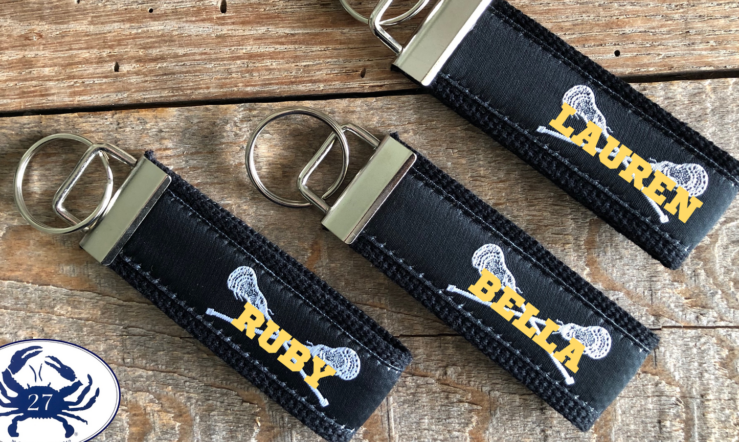 Lacrosse Lanyard / Key Chain  Monogram