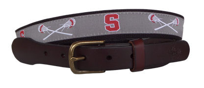 Somers Lacrosse Ribbon Leather Belt