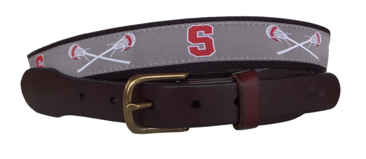 Somers Lacrosse Ribbon Leather Belt