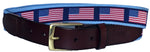American Flag Leather Belt
