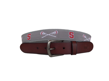 Somers Lacrosse Ribbon Leather Belt