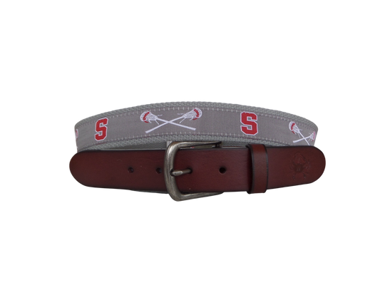 Somers Lacrosse Ribbon Leather Belt