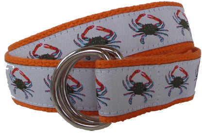 Blue Crab D-Ring Belt
