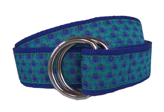 Blue Crab School D-Ring Belt