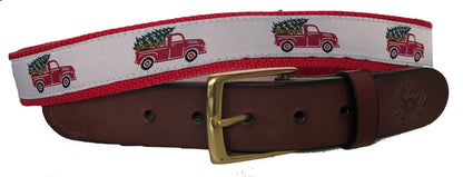 Christmas Holiday Leather Belt