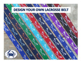Team Lacrosse Belts with Stocked Ribbon