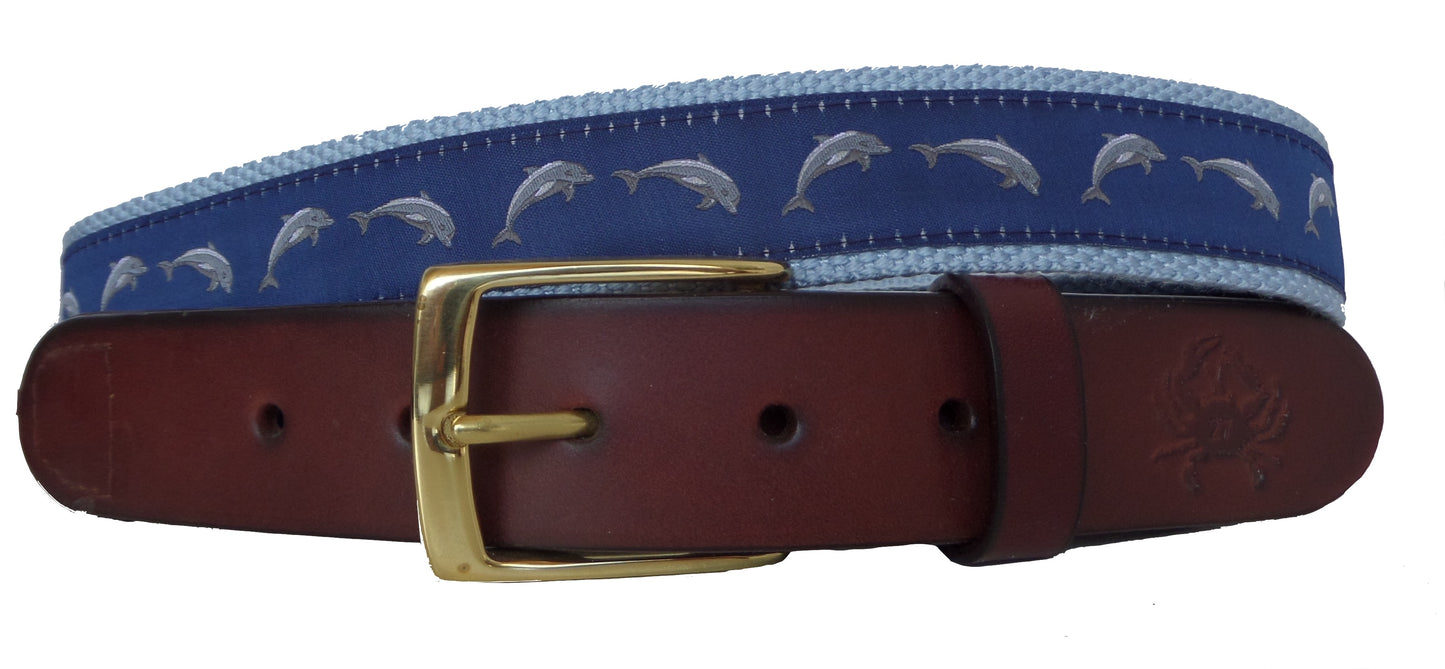 Dolphin Leather Belt