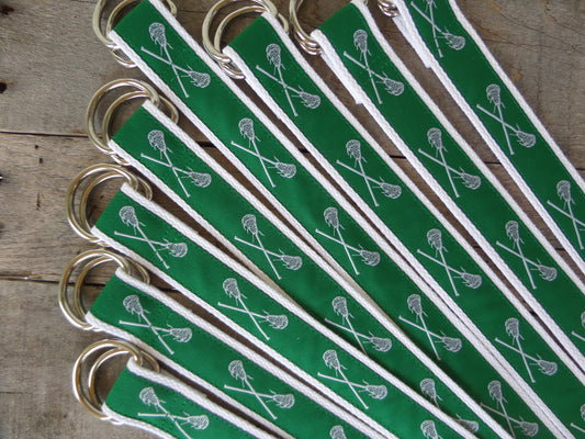Stocked Ribbon/Custom Made/Lacrosse Team Belts