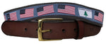 History of the American Flag Leather Belt