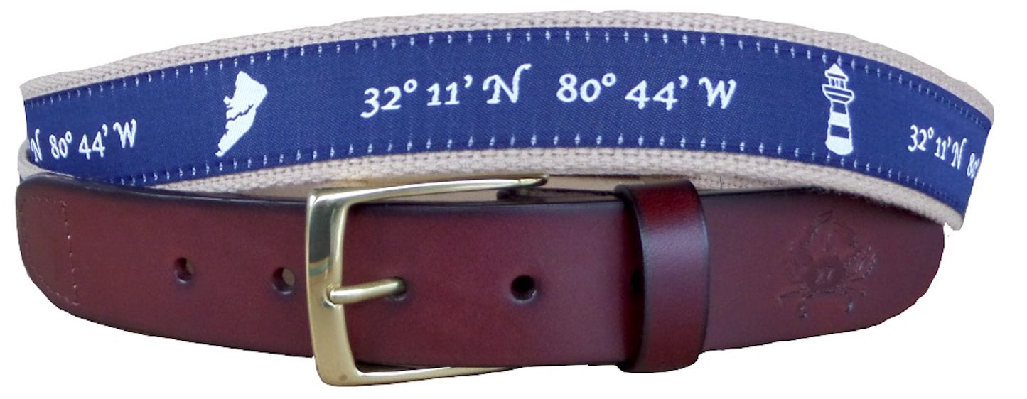 Hilton Head Island Leather Belt