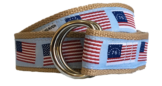 History of the American Flag D-Ring Belt