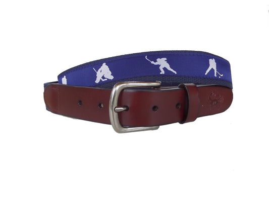 Hockey Leather Belt