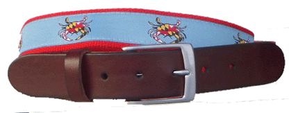 Maryland Crab Leather Belt