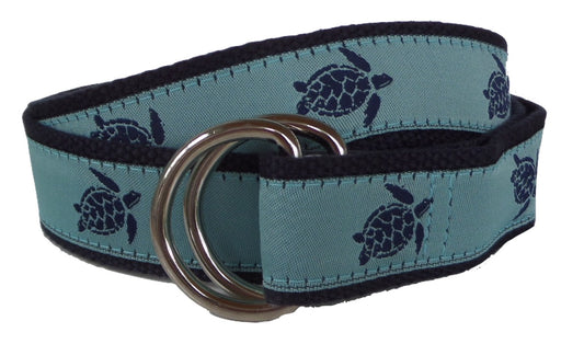 Navy Sea Turtle D-Ring Belt
