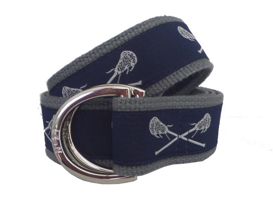 Navy Lacrosse D-Ring Belt