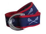 Navy Lacrosse D-Ring Belt