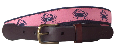No27 Signature Crab Leather Belt