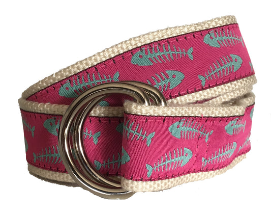 Seafoam Green Bonefish D-Ring Belt