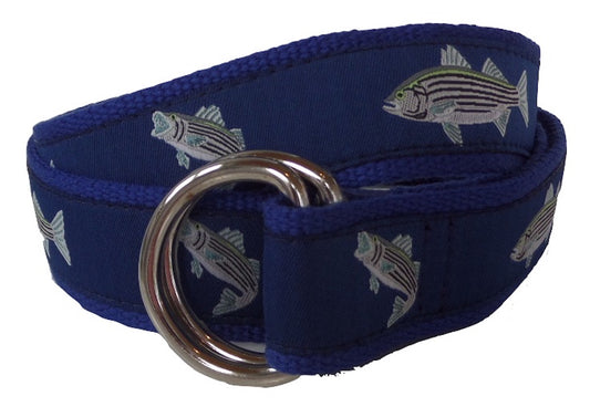 Striped Bass D-Ring Belt