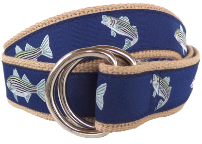 Striped Bass D-Ring Belt