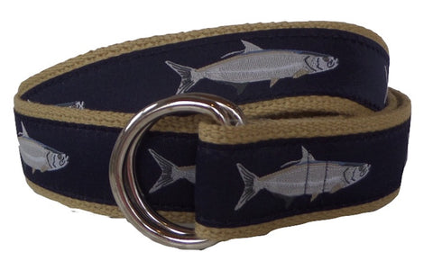 Tarpon Fish D-Ring Belt