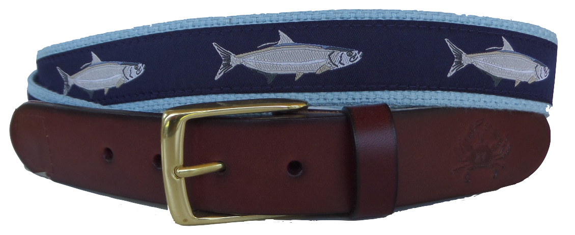 Tarpon Fish Leather Belt