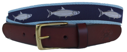 Tarpon Fish Leather Belt