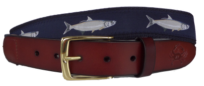 Tarpon Fish Leather Belt