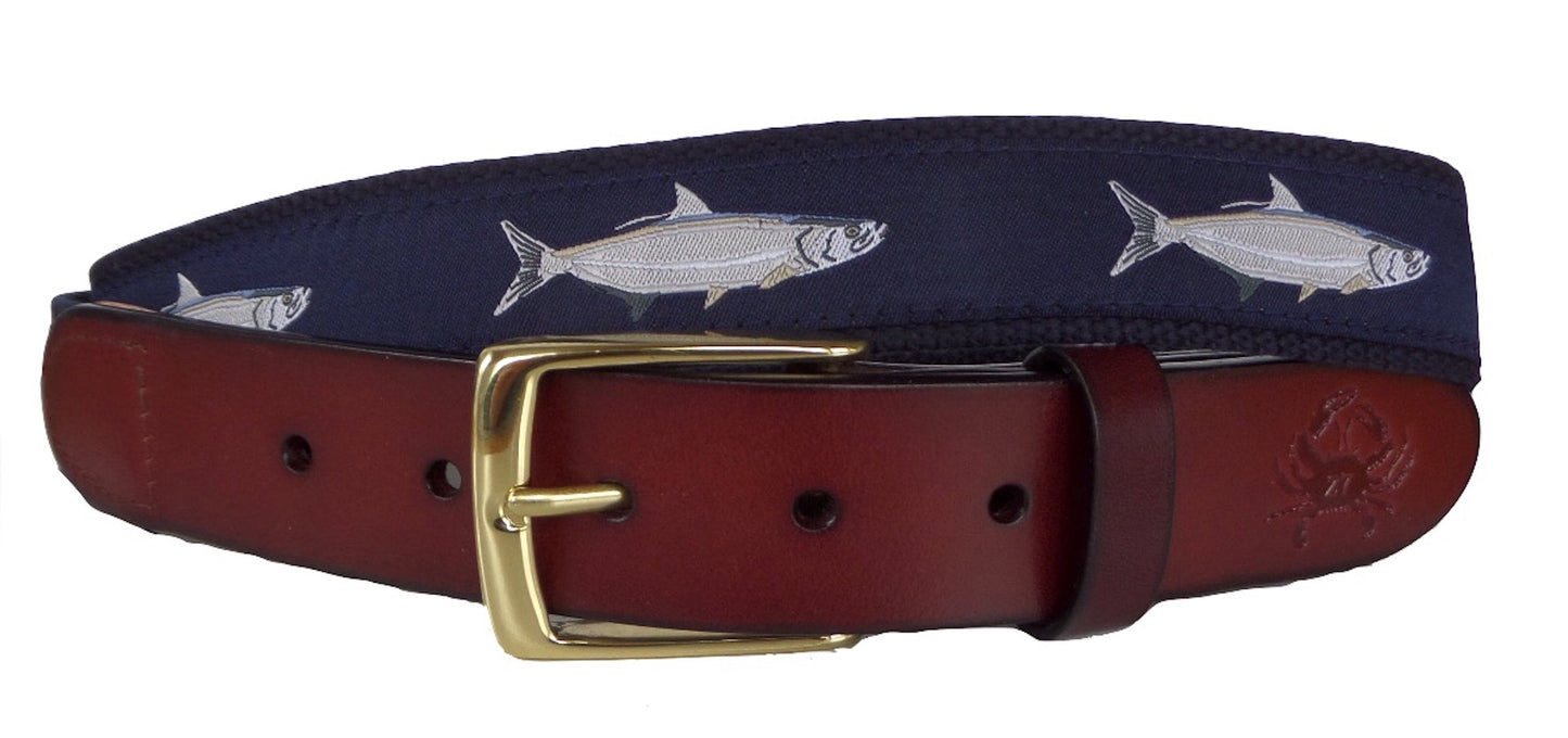 Tarpon Fish Leather Belt
