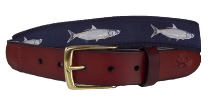 Tarpon Fish Leather Belt