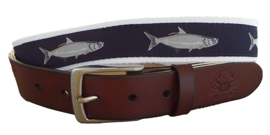 Tarpon Fish Leather Belt